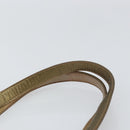 PRADA Tote Bag Nylon Brown Gold Auth 156457-14