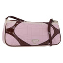 PRADA Shoulder Bag Nylon Pink Silver Auth 156460-1