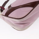 PRADA Shoulder Bag Nylon Pink Silver Auth 156460-15