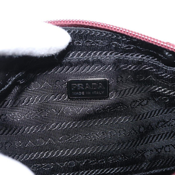 PRADA Shoulder Bag Nylon Pink Silver Auth 156460