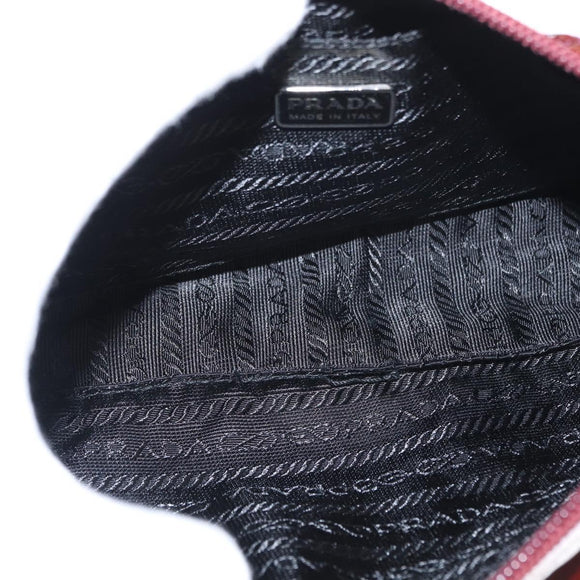 PRADA Shoulder Bag Nylon Pink Silver Auth 156460