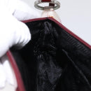 PRADA Shoulder Bag Nylon Pink Silver Auth 156460-20