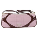 PRADA Shoulder Bag Nylon Pink Silver Auth 156460-13