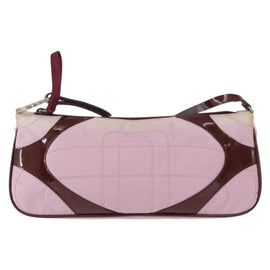 PRADA Shoulder Bag Nylon Pink Silver Auth 156460 - 0