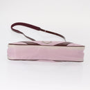 PRADA Shoulder Bag Nylon Pink Silver Auth 156460-5