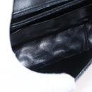 CHANEL Matelasse Chain Shoulder Bag Leather Black Gold CC Auth 156461-19