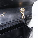 CHANEL Matelasse Chain Shoulder Bag Leather Black Gold CC Auth 156461-22