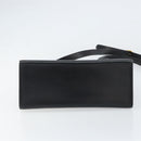 Salvatore Ferragamo Gancini Shoulder Bag Leather 2way Black Gold Auth 156467-11