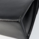 Salvatore Ferragamo Gancini Shoulder Bag Leather 2way Black Gold Auth 156467-14