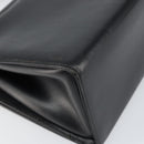 Salvatore Ferragamo Gancini Shoulder Bag Leather 2way Black Gold Auth 156467-15