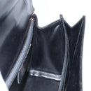 Salvatore Ferragamo Gancini Shoulder Bag Leather 2way Black Gold Auth 156467-20