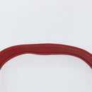 Salvatore Ferragamo Vala Shoulder Bag Leather Red Silver Auth 156468-8