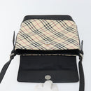 BURBERRY Nova Check Shoulder Bag Canvas Beige Silver Auth 156473-10