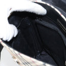 BURBERRY Nova Check Shoulder Bag Canvas Beige Silver Auth 156473-19