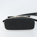 BURBERRY Nova Check Shoulder Bag Canvas Beige Silver Auth 156473-5