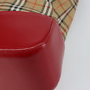 Burberrys Nova Check Tote Bag Canvas Beige Gold Auth 156474-12