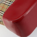 Burberrys Nova Check Tote Bag Canvas Beige Gold Auth 156474-13