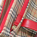 Burberrys Nova Check Tote Bag Canvas Beige Gold Auth 156474-20