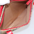 Burberrys Nova Check Tote Bag Canvas Beige Gold Auth 156474-21