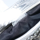 BURBERRY Nova Check Umhängetasche PVC Silber Auth 156475-20