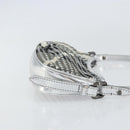 BURBERRY Nova Check Umhängetasche PVC Silber Auth 156475-3