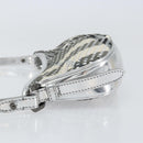 BURBERRY Nova Check Umhängetasche PVC Silber Auth 156475-4