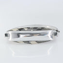 BURBERRY Nova Check Umhängetasche PVC Silber Auth 156475-5