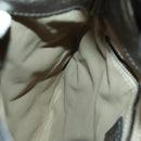 BURBERRY Nova Check Shoulder Bag PVC Beige Silver Auth 156476-16