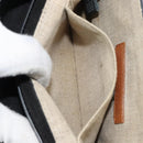 FENDI Shoulder Bag Enamel Black Gold Auth 156479-20