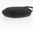 FENDI Zucca Canvas Shoulder Bag Black Silver Auth 156481-10