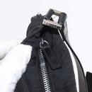FENDI Zucca Canvas Shoulder Bag Black Silver Auth 156481-16
