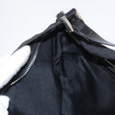 FENDI Zucca Canvas Shoulder Bag Black Silver Auth 156481-19