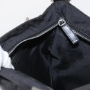 FENDI Zucca Canvas Shoulder Bag Black Silver Auth 156481-20