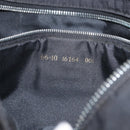 FENDI Zucca Canvas Shoulder Bag Black Silver Auth 156481-24