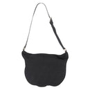 FENDI Zucca Canvas Shoulder Bag Black Silver Auth 156481-3