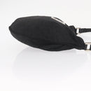 FENDI Zucca Canvas Shoulder Bag Black Silver Auth 156481-4