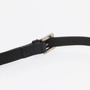 FENDI Zucca Canvas Shoulder Bag Black Silver Auth 156481-9