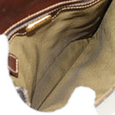 FENDI Zucca Canvas Hand Bag Black Brown Auth 156483V-17