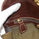 FENDI Zucca Canvas Hand Bag Black Brown Auth 156483V-19