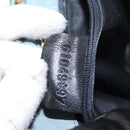 BALLY Chain Shoulder Bag Suede Gray Gold Auth 156484-12