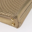 BALLY Chain Shoulder Bag Leather 2way Gold Auth 156487-15