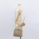 BALLY Chain Shoulder Bag Leather 2way Gold Auth 156487-22