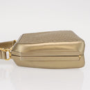 BALLY Chain Shoulder Bag Leather 2way Gold Auth 156487-4