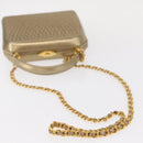 BALLY Chain Shoulder Bag Leather 2way Gold Auth 156487-9