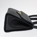 BALLY Shoulder Bag Leather 2way Navy Gold Auth 156489-3