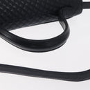 BALLY Shoulder Bag Leather 2way Navy Gold Auth 156489-8