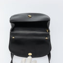 Christian Dior Shoulder Bag Leather Black Gold Auth 156492-15