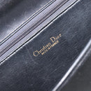 Christian Dior Shoulder Bag Leather Black Gold Auth 156492-16