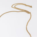 Christian Dior Honeycomb Canvas Chain Shoulder Bag PVC Navy Gold Auth 156493-7