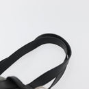 Christian Dior Trotter Canvas Handtas Zwart Zilver Auth 156495-9